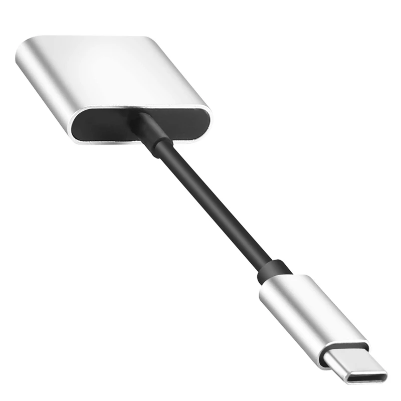 2 In1 Type-C إلى 3.5 ملم محول مقبس سماعة الرأس/شاحن موصل، محول الصوت والشحن لسماعات الأذن Aux