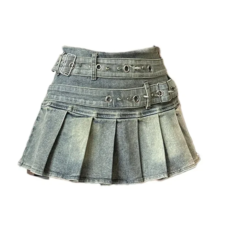 Summer 2000s Kawaii Sweet Y2k Mini Skirt Woman Japanese Style Bow Cute Skirt Outwear Casual Fashion Skirt Hot Girls Chic