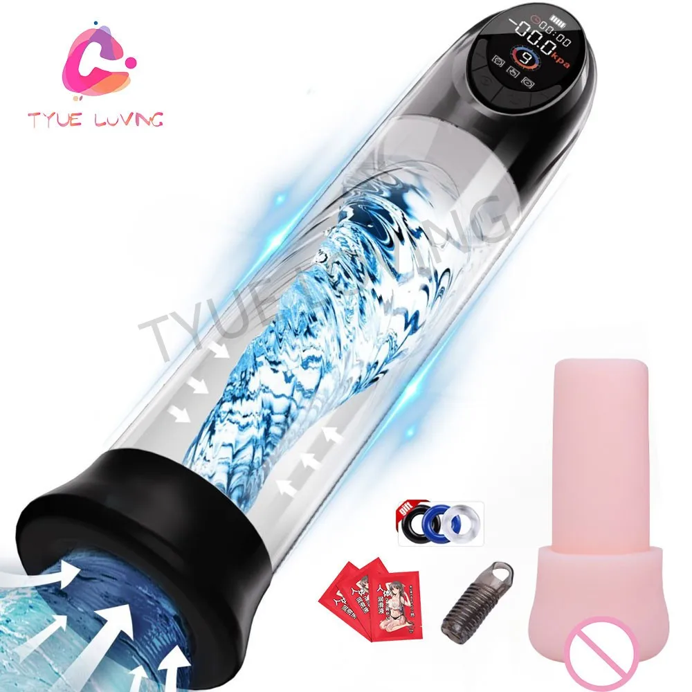Electric Penis Thickened Pump Erection Enlargement Automatic Vacuum Penis Pump for Men 5 Suction Masturbating Sex Toy for Man 18