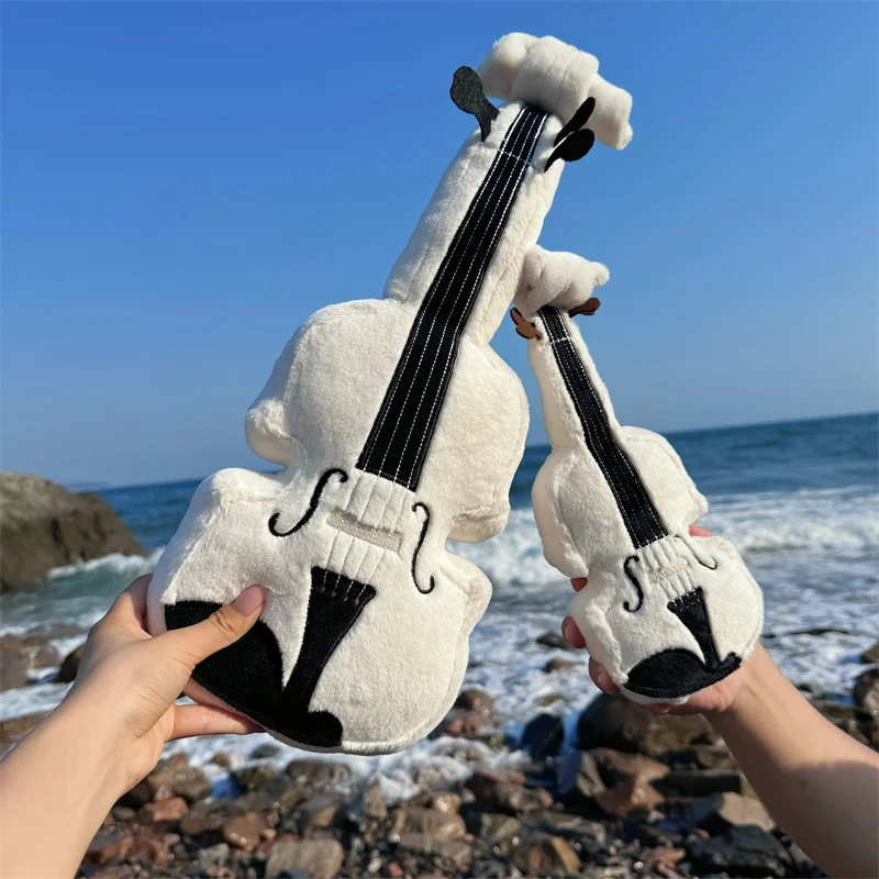 27 centimetri violino giocattoli di peluche divertenti ornamenti decorativi realistici violino bambola squisiti cuscini regali di compleanno per i bambini amici