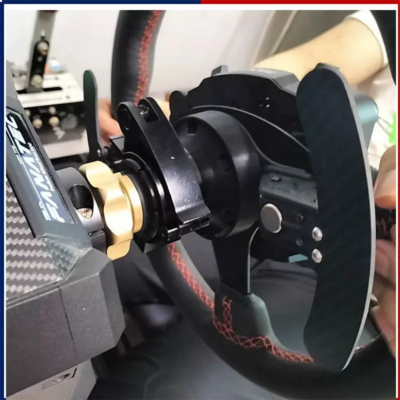 For Fanatec Csldd Pro Steering Wheel Modification Racing Game 13 14 Inch Flat Steering Wheel Magnetic Paddles