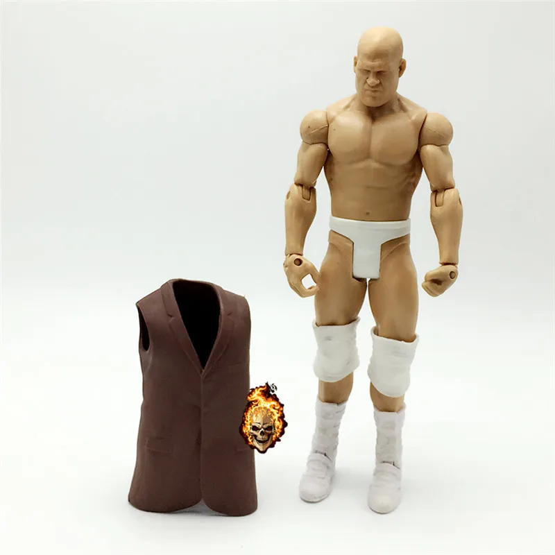 정품 레슬러 의류 인형 액세서리 코트 로브 망토 조끼 액션 피규어 컬렉션 관절 액세서리 가동형 인형 장난감 5