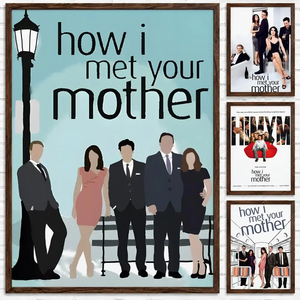 Popular Romantic Sitcom How I Met Your Mother Poster Self‑Adhesive Waterproof Poster Sticker Wall Art Home Decor