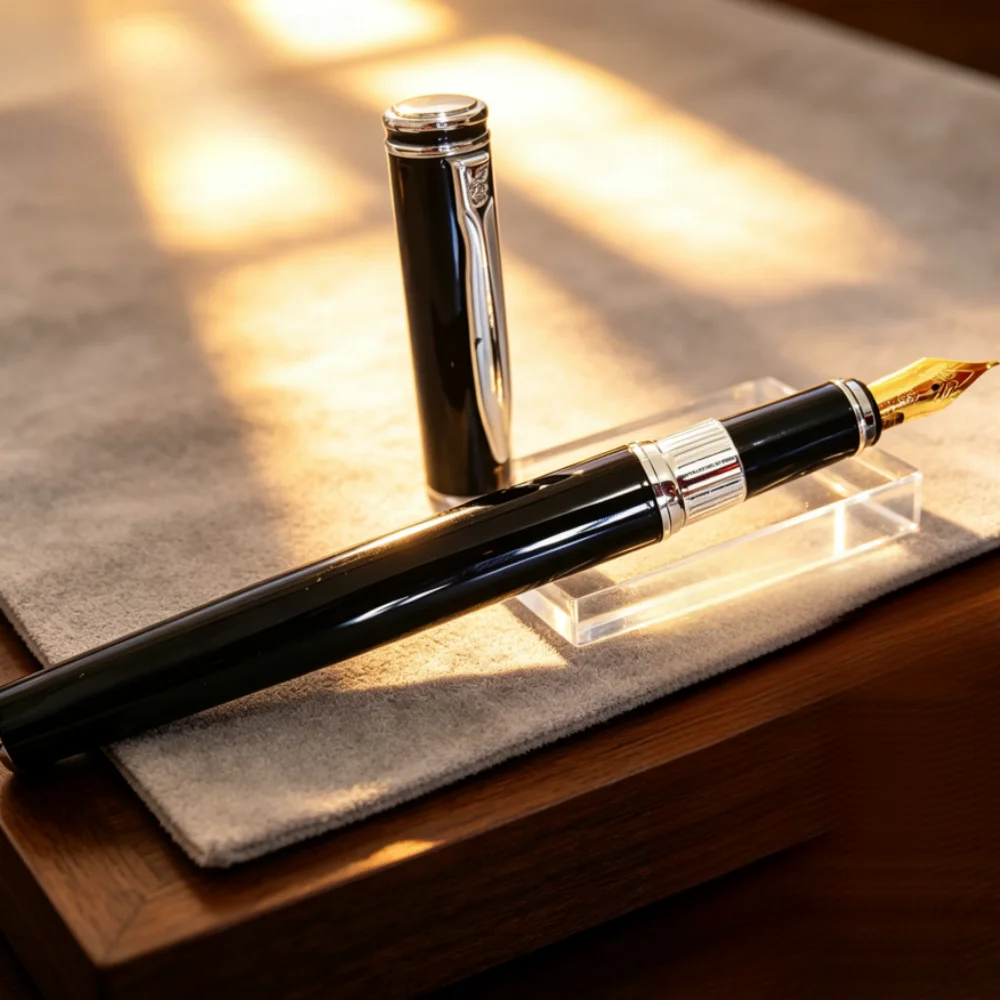 

Hero 7035 Fountain Pen Gift Set Iridium Nib Non-slip Ergonomic Design Piano Paint Craft Smooth Uniform Ink Writing Great