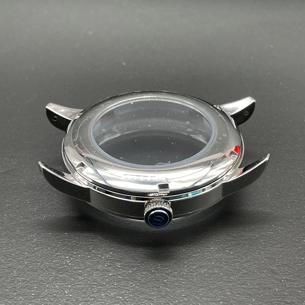 حافظة ساعة من سلسلة Mod Press ، 40 ، مناسبة لـ NH35 ، حركة ميكانيكية NH38 ، فولاذ 316L ، أجزاء حافظة للتعديل ، زجاج مقوس علوي