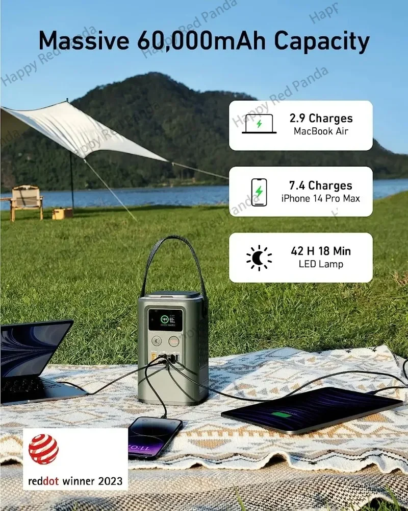 New  Power Bank (PowerCore Reserve 192Wh) 60000mAh LiFePO4 Portable Charger with Smart Digital Display