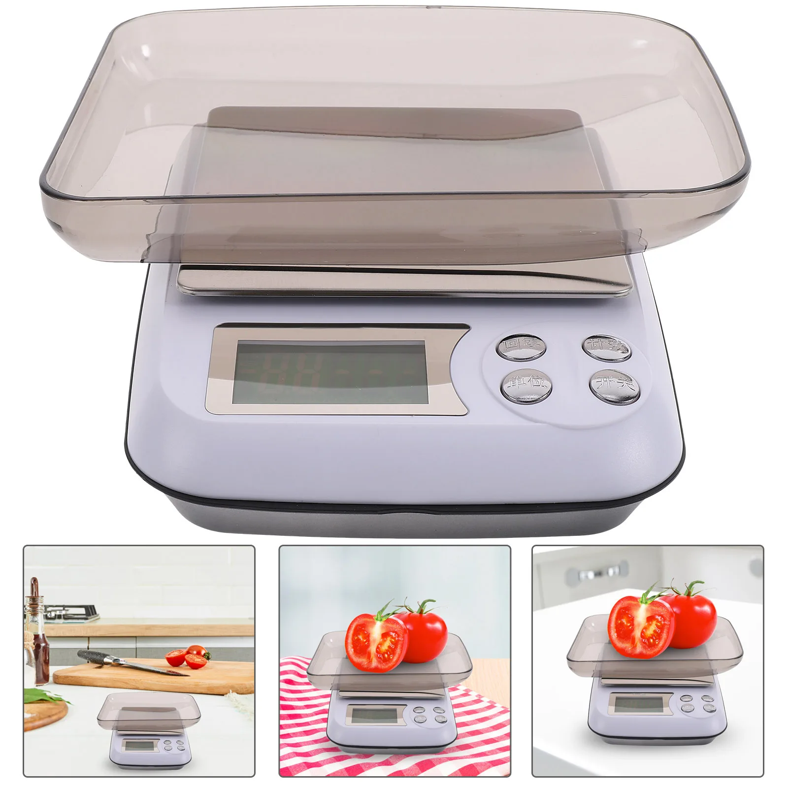 

Silver Household Electronic Scale High Precision Jewelry Digital Kitchen Scale Multipurpose Counting Function Unit Conversion