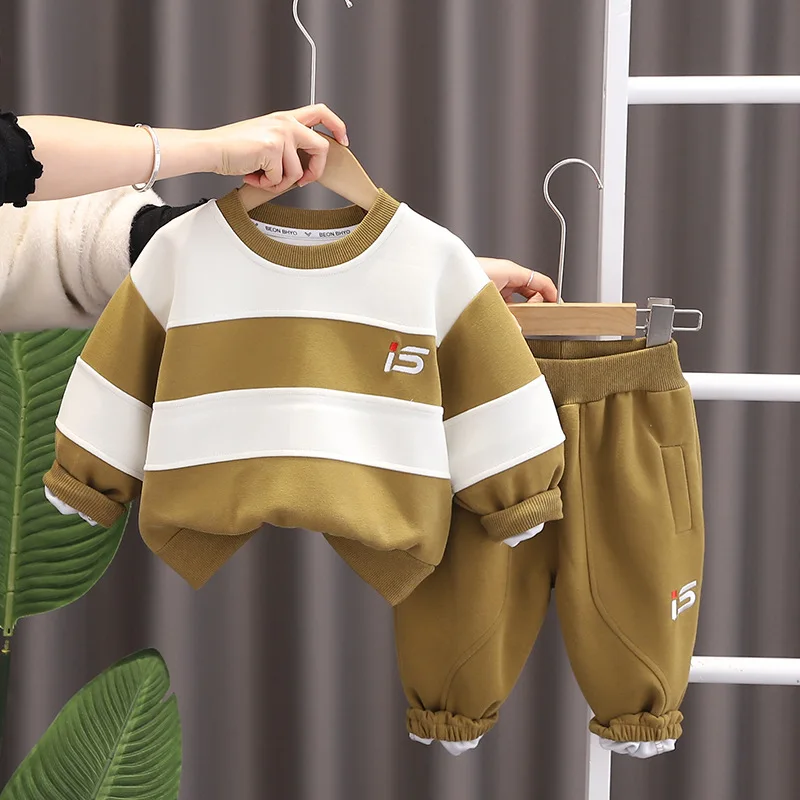 

Toddler Tracksuits 2024 Spring Korean Baby Boy Clothes 2 To 3 Years Casual Long Sleeve T-shirts and Pants Kids Boys Outfit Set