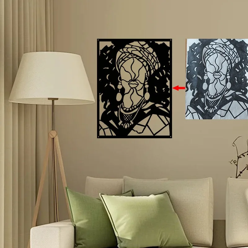 Piece Portrait Customization: Customizable Metal Crafts, Exquisite Photo Inlaid Metal Portrait, Unique Gift for Family & Friends