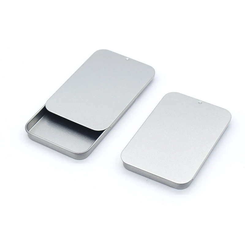 Push Pull Box Small Iron Box Portable Mini Slide Cover Small Storage Box Drawer Style Decoration Dental Floss Medicine Box - view 6