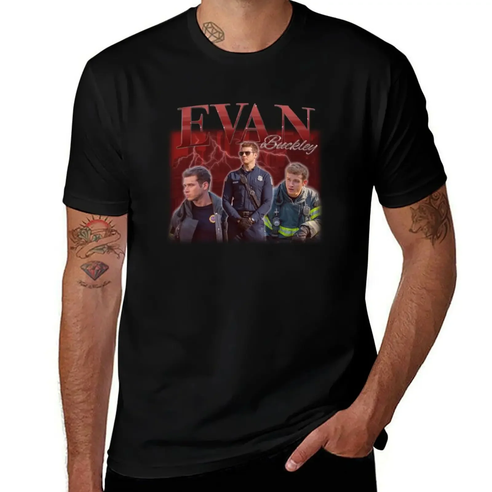 Evan “Buck” Buckley Graphic Tee T-Shirt basketball graphic tees hippie clothes t shirt for men