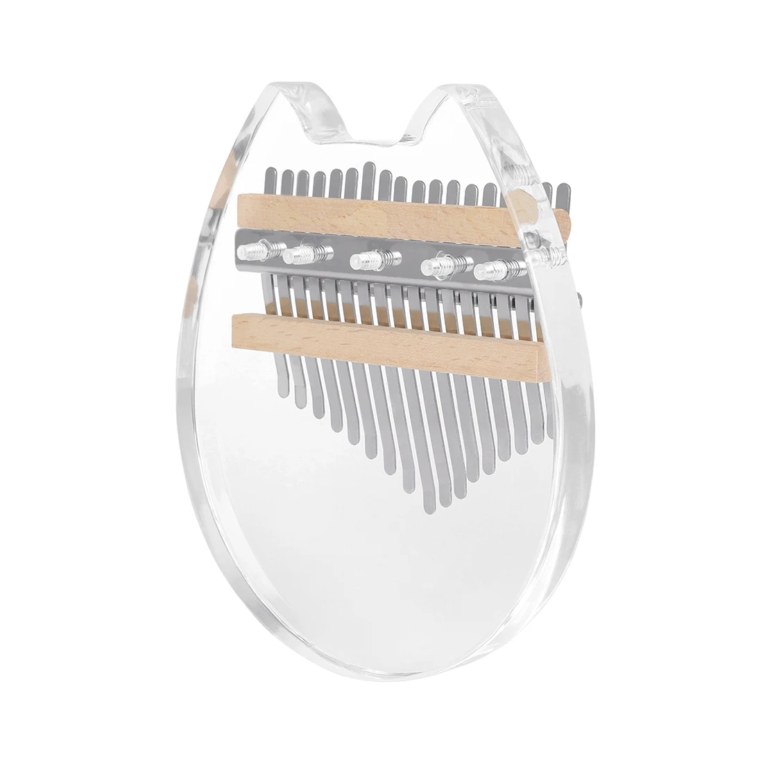 17-Key Kalimba Clear Crystal Acrylic Thumb Piano Kalimba with EVA Protective Case Finger Piano For Kids Adult Beginners view 3