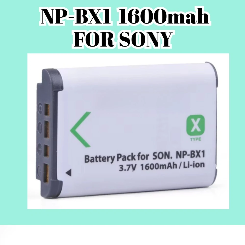 Аккумулятор NP BX1 1600 мАч для камеры Sony Cyber Shot DSC RX1R RX1 DSC RX100 RX100M1 RX100M2 HX50 HX60 WX300 WX350 TX30 TF1