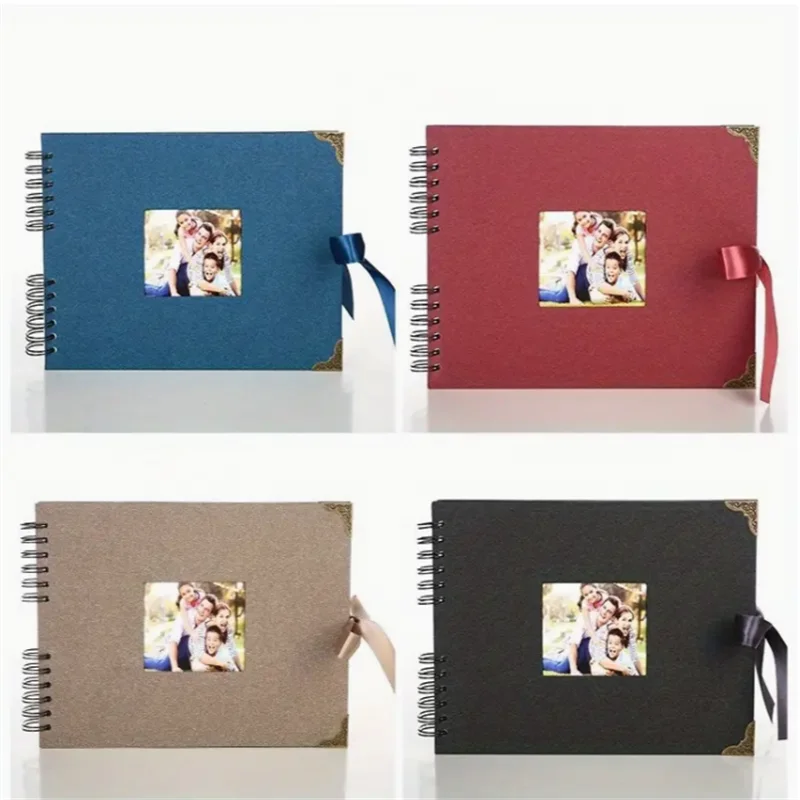 Open Window Photo Album Self-adhesive Photo Album Collection Book Handmade Commemorative Wedding Photo Album Home Christmas Gift