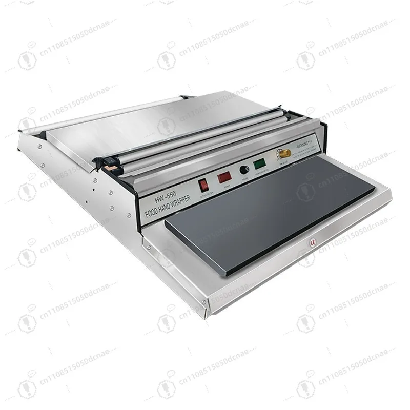 HW450 Commercial Stainless Steel Film Cutting Sealing Machine For Supermarket Fruit Food Plastic Wrap Packaging