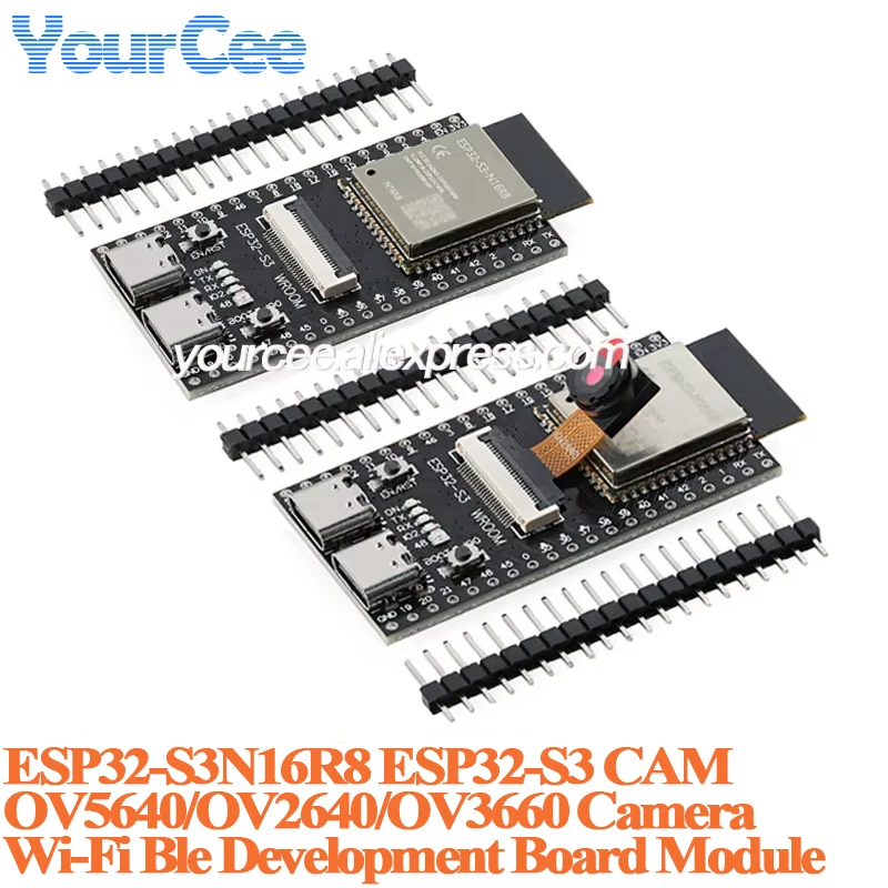 ESP32S3 ESP32-S3 WROOM N16R8 CAM 개발 코어 보드 모듈 OV2640/5640/OV3660 카메라 무선 WiFi+블루투스 모듈