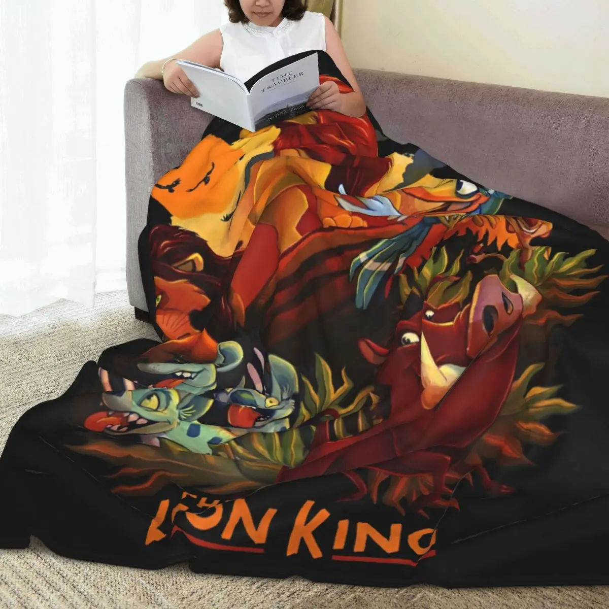 Lion King Main Cast Soft Warm Blanket Travel Plush Bedding Throws Comfortable Couch Chair Flannel Bedspread Sofa Bed Cover