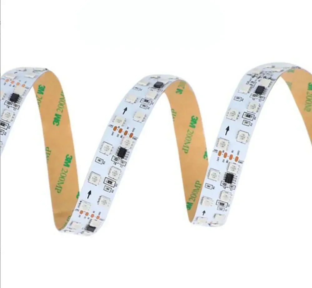 5050 Double Row 120 24V18MM RGB Color Flowing Flexible Light Dream Magic Ribbon Light LED Light Strip