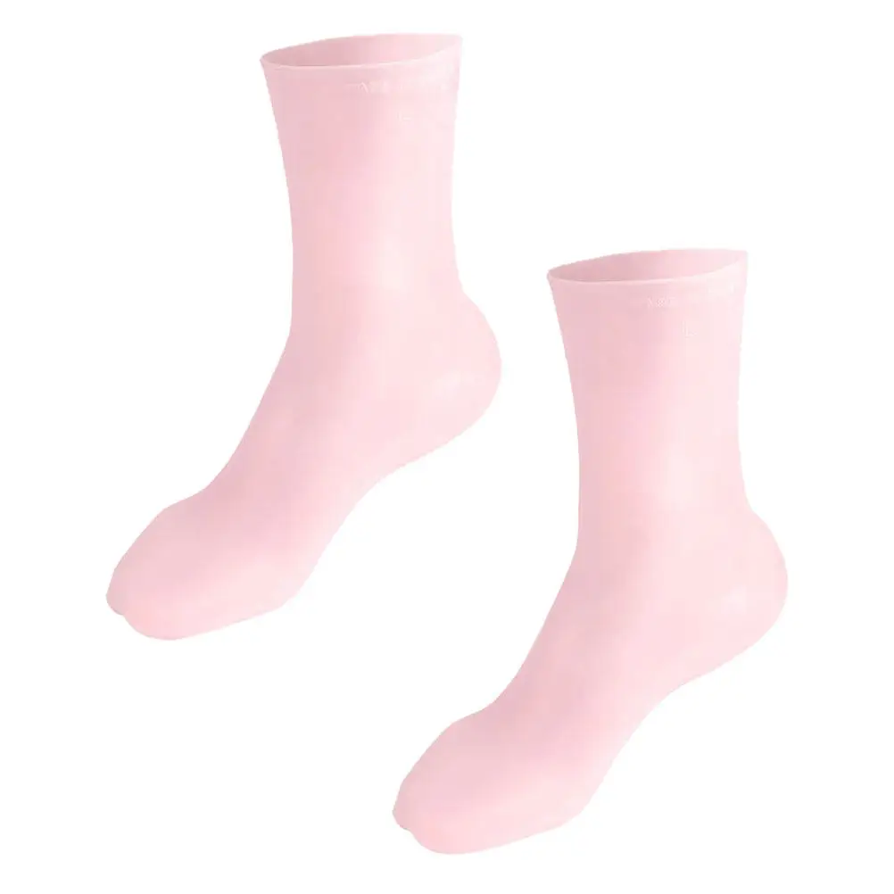 Silicone Foot Mask Socks Moisturizing Heel Care Sleeves Honeycomb Shock Absorbing Soft Reusable Pair