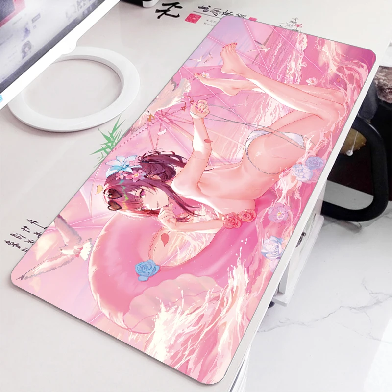 Honkai Star Rail Kafka مثير بيكيني الفتيات NSFW XXL ماوس الوسادة كمبيوتر محمول كبير عدم الانزلاق لوحة المفاتيح مكتب الحصير ماوس