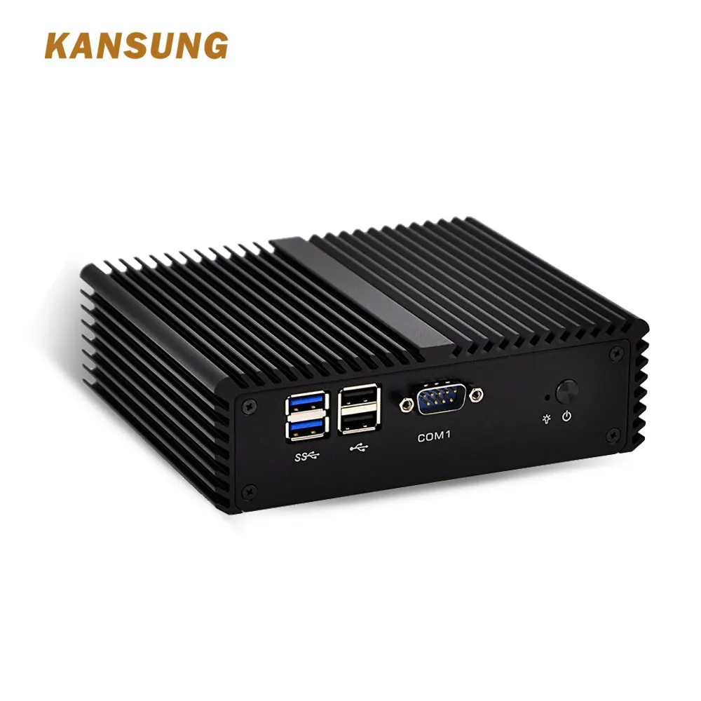 KANSUNG HD 그래픽 미니 PC 지지대 AES-NI, K5005UP4 5 세대 코어 i3 5005U, DDR3 최대 8G 저렴한 2 LAN 4 COM 12V 4A 컴퓨터