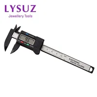 Digimatic Caliper 100 MM Inches Jade Pearl Plastic Digital Vernier Gauge Won't Scratch Soft Jewelry Making Measuring Tool
