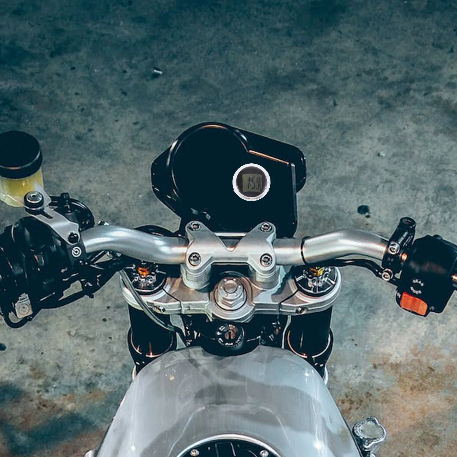 

3Pcs Electronic Clock Accessories Compact Mini Motorcycle Clock with Precise Time Display for Car Bike Stick on Use