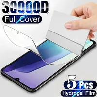 5 Pcs Hydrogel Film Screen Protector For Xiaomi Poco F6 X6 X5 Pro 14T 13T Pro Redmi 14C Note 13 12 5G Pro Screen Protector Film