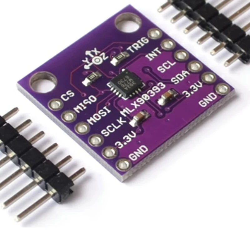 MLX90393 3D Digital Hall Sensors 3D Position Of The Rotational Angular Displacement Sensor Board Contactless