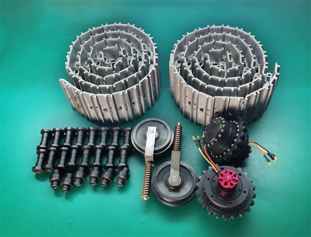 Tracks/Walking wheels/Guide Wheels/Motors for 1/8 RC Hydraulic Excavator Model 1/8 Remote Control Excavator Chassis Accessories
