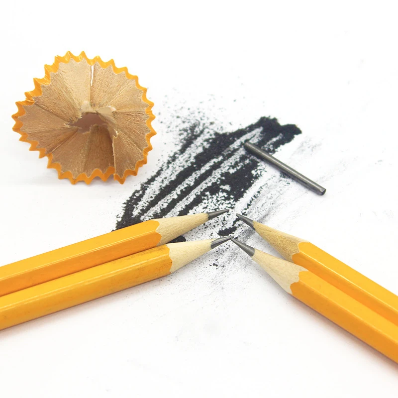 50/30/10 Pcs Yellow Pencils Bulk Wood Pencils with Erasers 2 HB Pencil Wood Cased for School Writing, Drawing Sketching