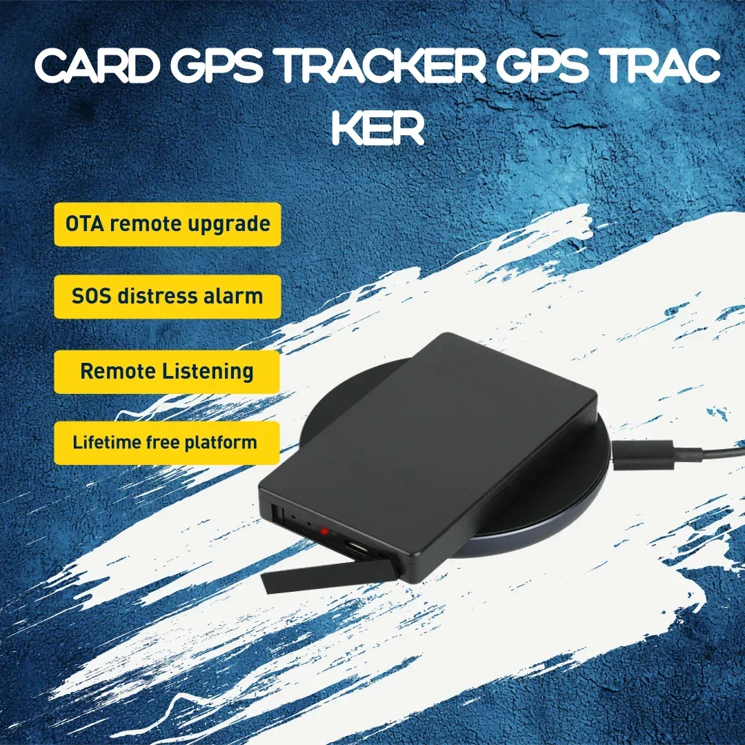 Card Type Locator for Personal Wallet Card, SOS Surrounding Alarm, GPS Location Tracker, 4G