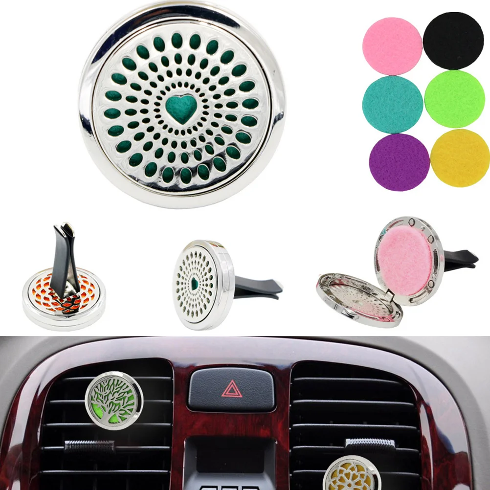 

2Pcs Car Air Freshener Clip Heart Shape Aromatherapy Diffuser for Car Air Vent Stress Relief Smoke Odor