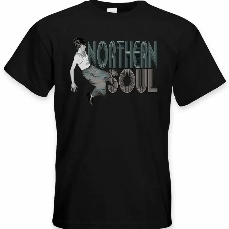 Northern Soul Dancer Logo Men'S T Shirt Wigan Casino Motown