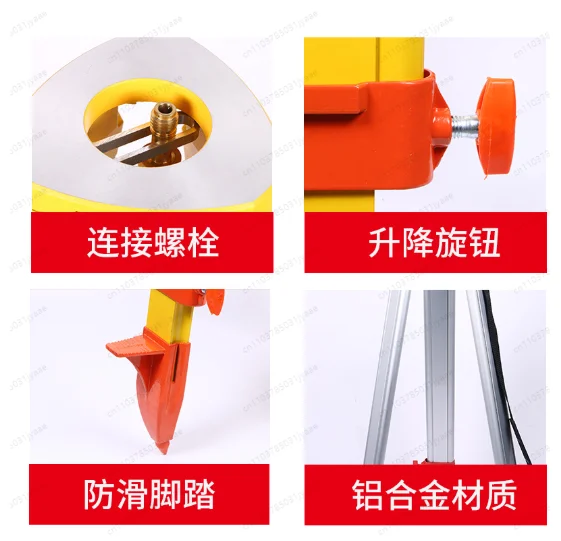 توتال محطة الثيودوليت مستوى سبائك الألومنيوم الخشب الصلب ترايبود الهندسة المسح ورسم الخرائط المضادة للسقوط #5