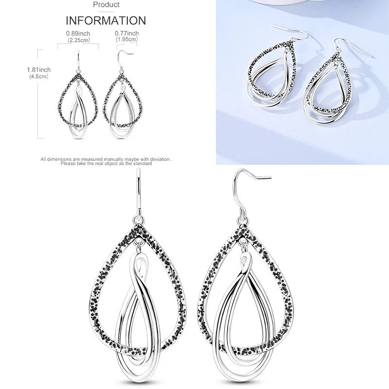 925 Sterling Silber Hängeohrringe Erdbeere Mond Kolibri Kleeblatt Libelle Ozean für Frauen Mädchen Geburtstag Schmuck Geschenk – Detail 28