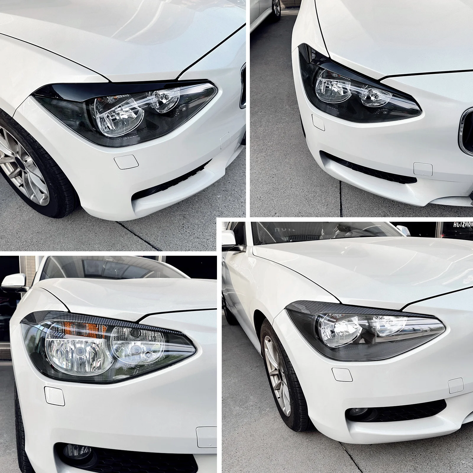 Car Headlight Eyebrow Eyelid Cover Decoration Trim For BMW 1 Series F20 F21 Base Version 2011 2012 2013 2014