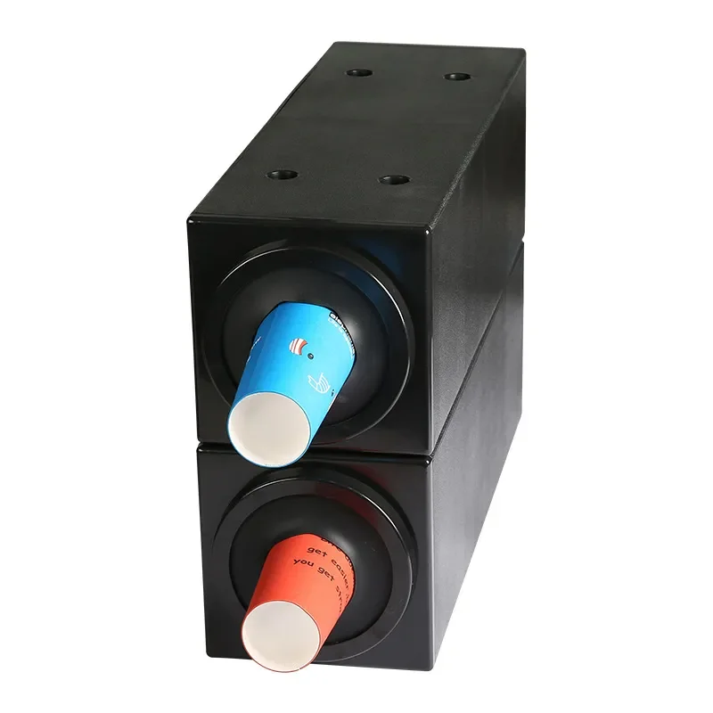 Sealed Pull Out Beverage Cup Holder Paper Cup Dispenser Stackable Combination Drink Storage Organizer for Home Kitchen