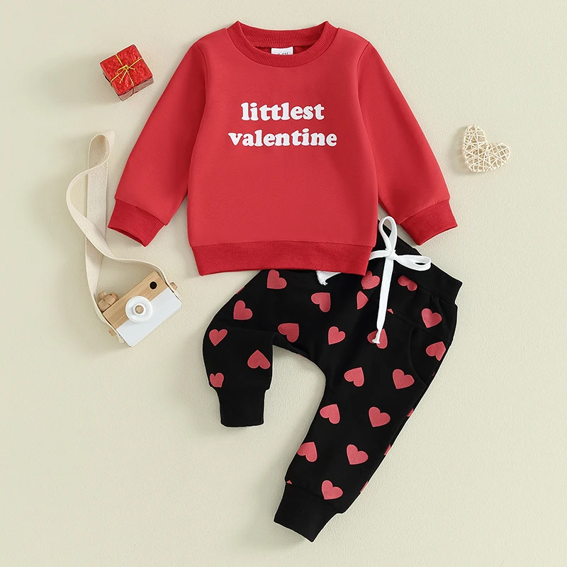 Baby Girls Valentine s Day Outfits Heart Print Romper and Tutu Skirt Set with Headband and Leg Warmers Included