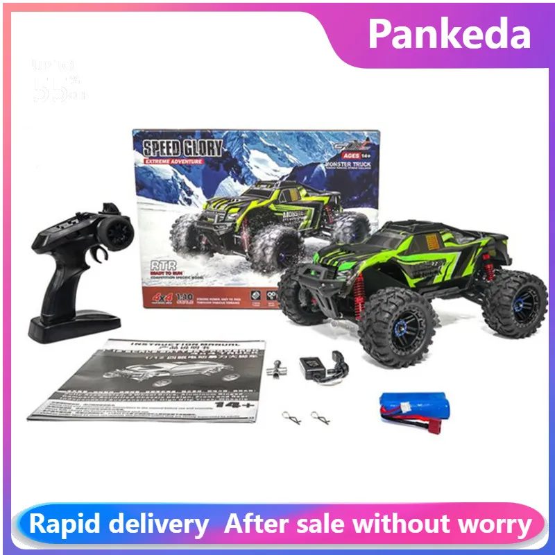 1: 10 Remote Control Off-road Vehicle 4wd 2.4G RC Car 550 Carbon Brush Strong Motor Drift Off-road Desert Racing Car Truck Toys