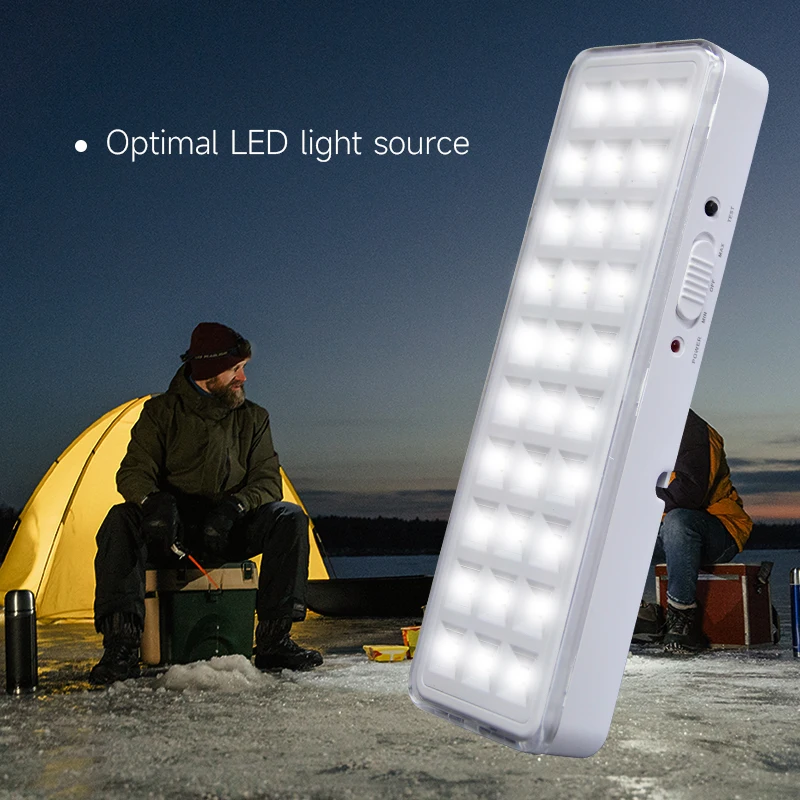 Wall-mounted Emergency Light 2 Modes Rechargeable Home Outdoor Camping Lantern Dimmable 30 LEDs Portable Night Repair Light