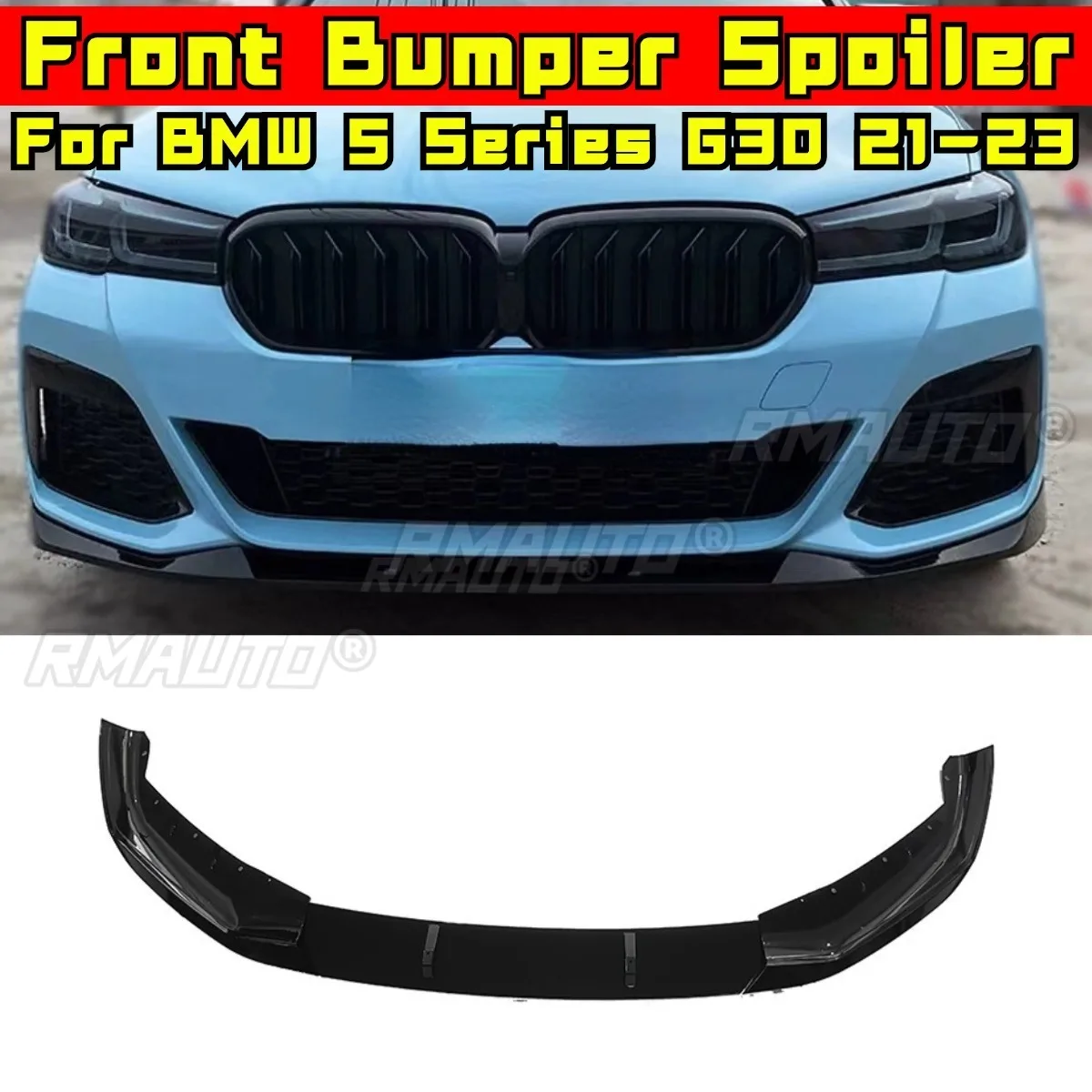 

Car Front Bumper Spoiler Lip Diffuser Modification Part For BMW 5 Series G30 2021-2023 Bumper Guard Protector Cover Modification