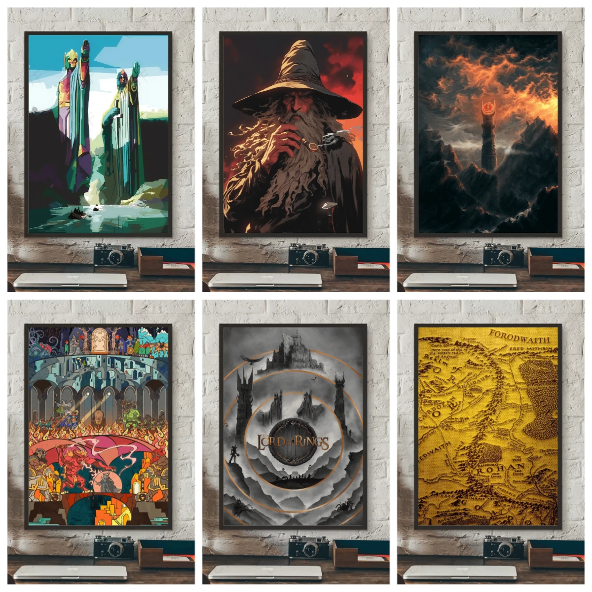 Pintura al óleo por número El Señor de los Anillos decoración del hogar pintura pared dormitorio decoración de la habitación marco de regalo