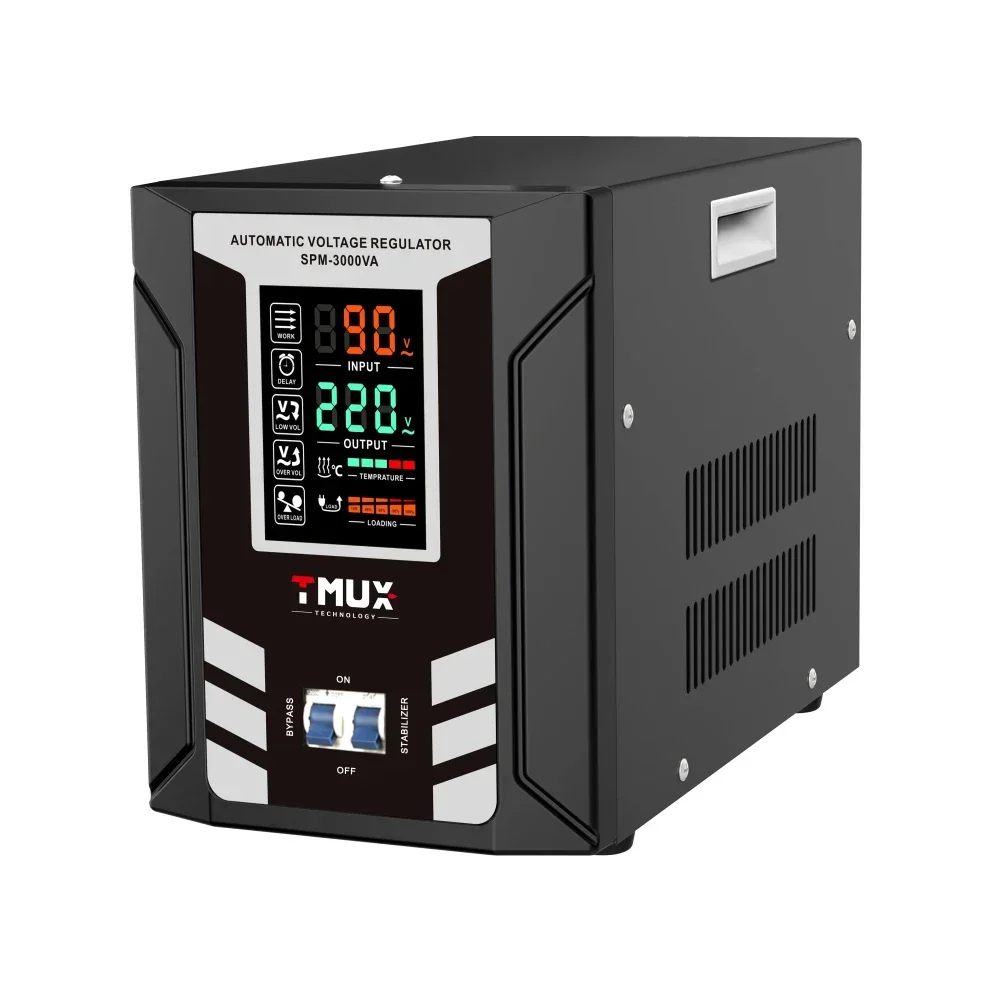 Factory Supply OEM Tmux SPM 10KVA Voltage Regulator Single Phase Automatic Voltage Stabilizers Output 220v AVR