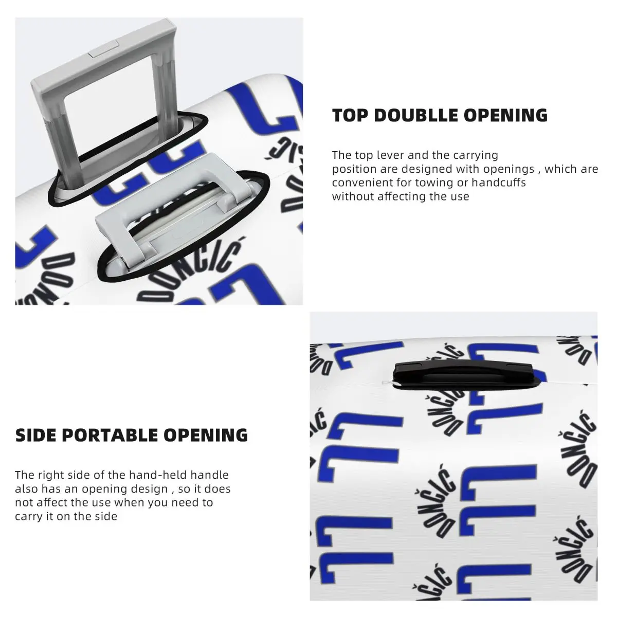 Luka Doncic Capa de proteção elástica para mala de viagem Capa protetora para 18-32 polegadas