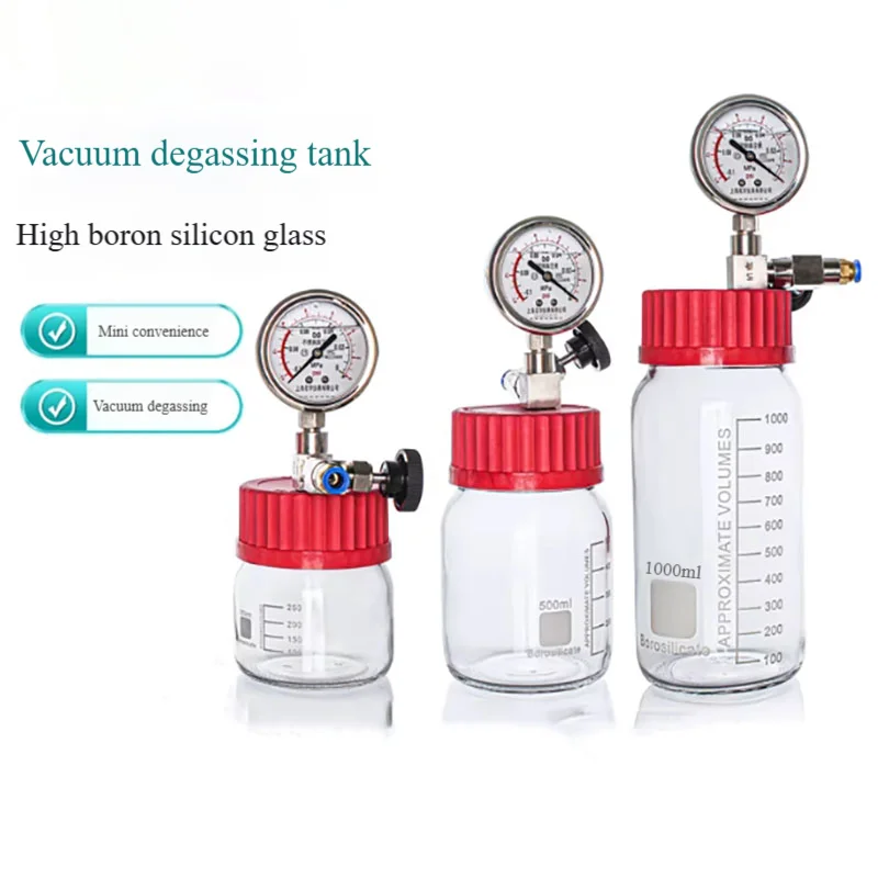 

Sample preservation bottle vacuum dryer anti-oxidation tank with negative pressure sealing bottle with vacuum defoaming tank