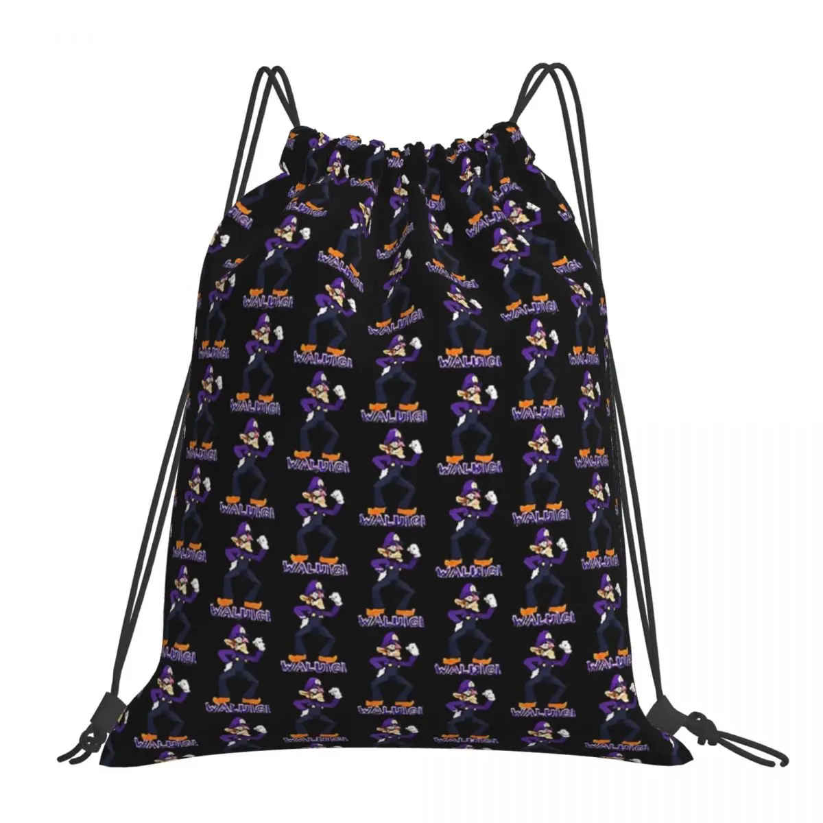 

Waluigi Backpack Copy Backpacks Fashion Portable Drawstring Bags Drawstring Bundle Pocket Shoes Bag Book Bags For Travel Student