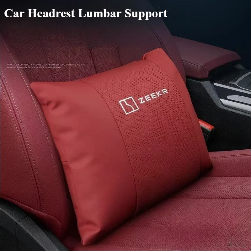 

Embroidery Car Headrest Lumbar Cushion Neck Pillow for ZEEKR X 001 007 GT 009 7X 001FR