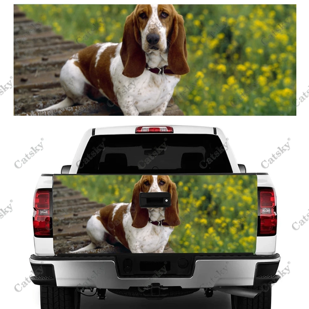 Basset Hound Car stickers rear car rear appearance modification package painting suitable for car truck stickers