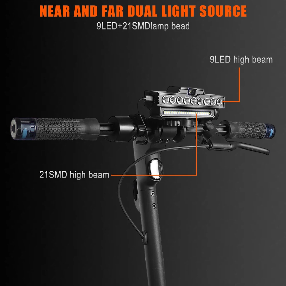 Vordere LED-Leuchte für Elektroroller, Sicherheits-Frontlampe, Wasserdichte Lampe für Ninebot Max G30 G2 G3 und Kugoo – Detail 4